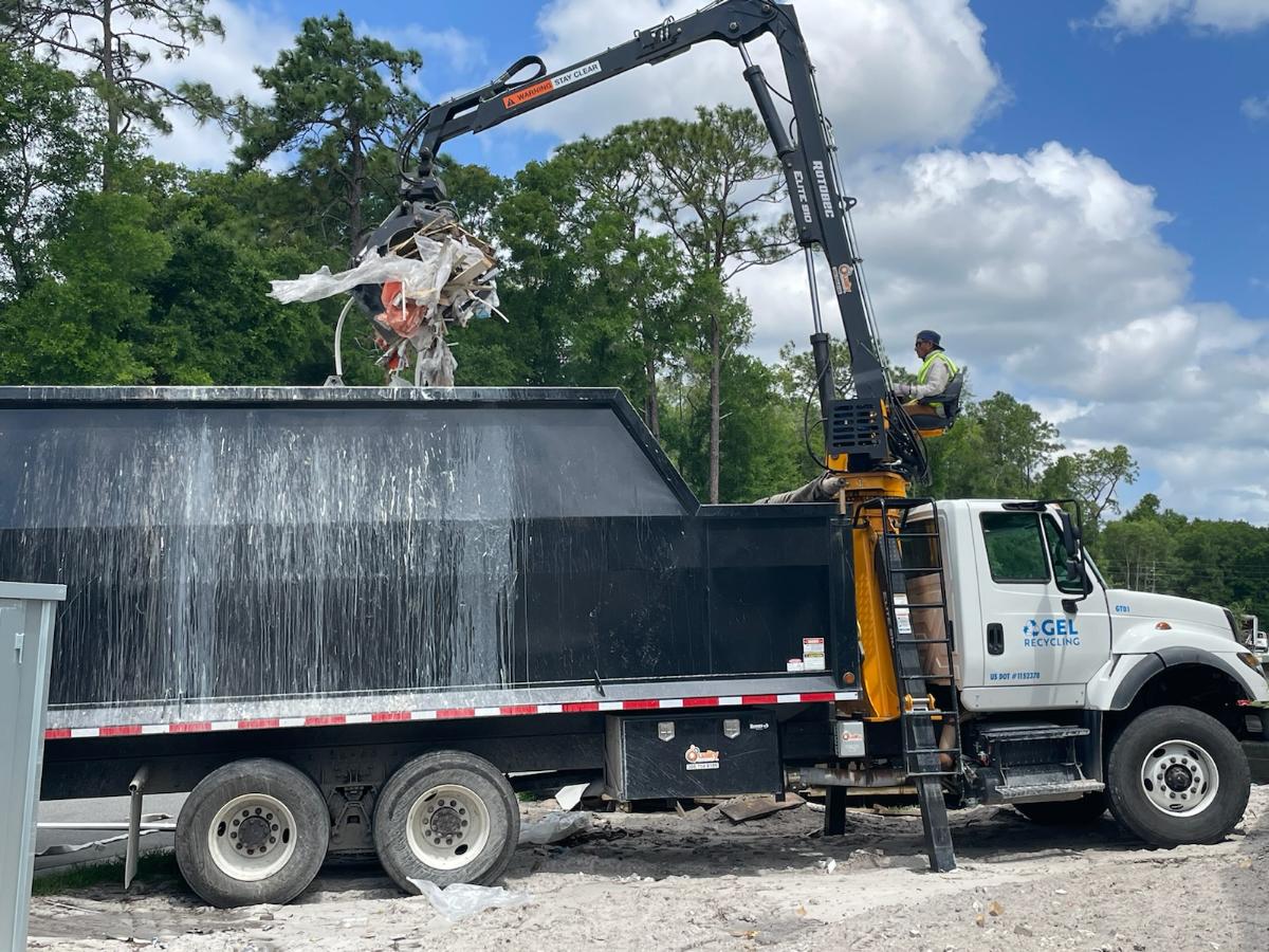 Dumpster Bags and Grapple Truck